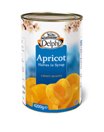 Delphi Apricot Halves 4250ml metal can