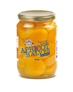 Click to enlarge Delphi Apricot Halves in syrup 720ml Glass jar