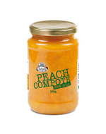 Delphi Peach Compote in Glass jar 370ml