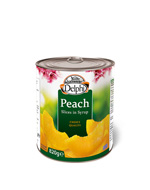 Delphi Peach Slices 850ml metal can